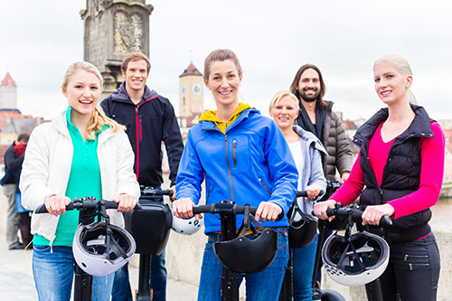Segway Gruppe Hamburg Stadtführung