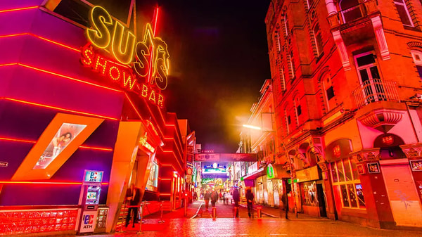 Blick in die Große Freiheit auf der Reeperbahn Hamburg